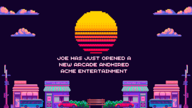 joe has just opened a new arcade andhired acme entertainment​